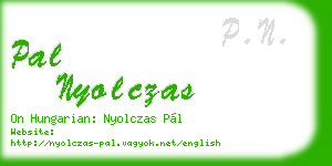 pal nyolczas business card